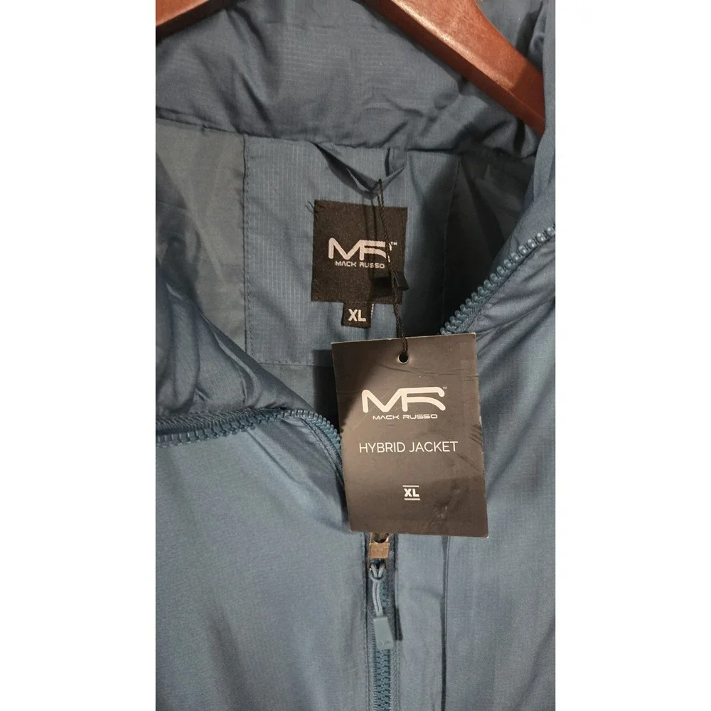 New Men's Mack Russo Hybrid‎ Jacket Blue Size XL